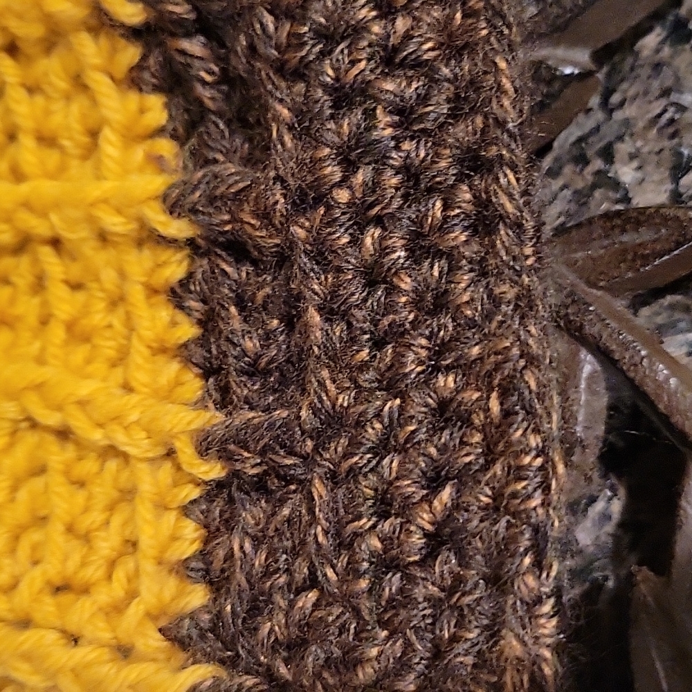 HAND CRAFTED pom-pom hat beanie HANDMADE with fleece lining at ears crochet - Picture 8 of 8